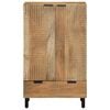 vidaXL Highboard brun 60x33x100 cm heltre mango
