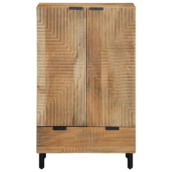 vidaXL Highboard brun 60x33x100 cm heltre mango
