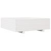 vidaXL Plantekasse hvit 80x80x26,5 cm heltre furu