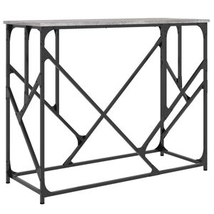 vidaXL Konsollbord gr&aring; sonoma 100x40x80 cm konstruert tre
