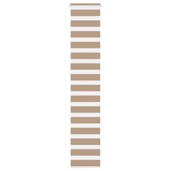 vidaXL Sebragardin sandbrun 40x200 cm stoff bredde 35,9 cm polyester