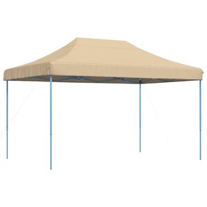 vidaXL Sammenleggbart partytelt pop-up beige 440x292x315 cm
