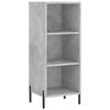 vidaXL Highboard betonggrå 34,5x34x180 cm konstruert tre