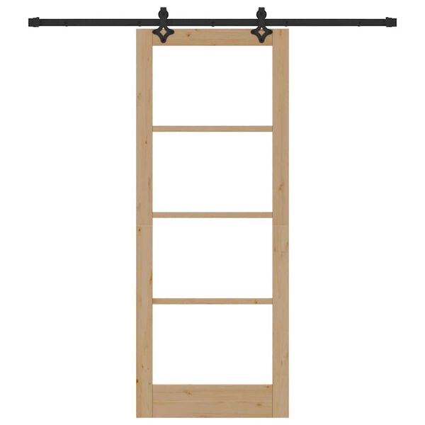 vidaXL Skyved&oslash;r ORKDAL Naturlig og svart 83 x 211 cm