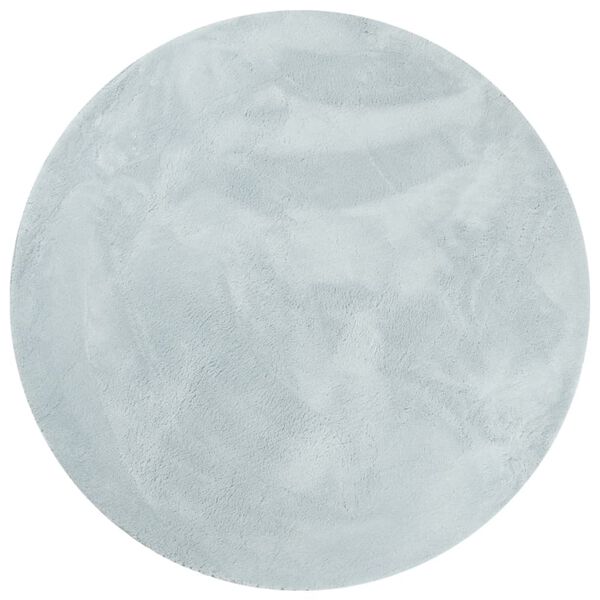 vidaXL Teppe HUARTE kort luv mykt og vaskbart bl&aring; &Oslash; 100 cm