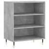 vidaXL Skjenk betonggr&aring; 57x35x70 cm konstruert tre