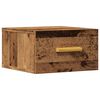 vidaXL Veggmontert nattbord gammelt tre 35x35x20 cm
