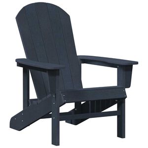 vidaXL Adirondack-stol Marinebl&aring; HDPE