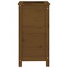 vidaXL Plantekasse honningbrun 40x40x78 cm heltre furu
