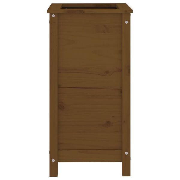 vidaXL Plantekasse honningbrun 40x40x78 cm heltre furu