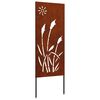 vidaXL Hageprivat skjerm Fretwork Rusten 50 x 140 cm Cortenst&aring;l