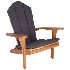 vidaXL Hage Adirondack stol Naturlig Massivt Teaktre