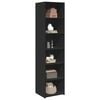 vidaXL Highboard svart 45x41x185 cm konstruert tre