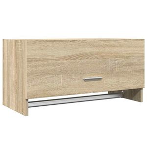 vidaXL Garderobe sonoma eik 70x32,5x35 cm konstruert tre