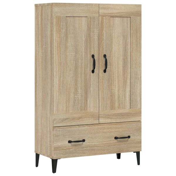 vidaXL Highboard sonoma eik 70x31x115 cm konstruert tre