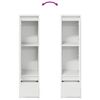 vidaXL Highboard hvit 29,5x34x119,5 cm konstruert tre