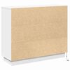 vidaXL LED sideboard Hvit 90 x 32 x 75 cm Konstruert tre