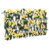 vidaXL Utvidbart espalier med kunstig eføy 5 stk gul 180x20 cm