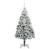 vidaXL Kunstig juletre med 300 LED grønn 210 cm PVC og Stål og Plast