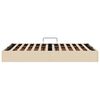 vidaXL Seng med Oppbevaring med madrass Creme 120 x 200 cm stoff