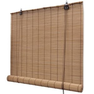 vidaXL Rullegardiner brun bambus 120 x 160 cm