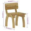 vidaXL Spisestue til hage 5 stk impregnert furu