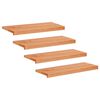 vidaXL Trappetrinn 4 stk. 70 x 25 x 2 cm Lakk Massiv b&oslash;ketre