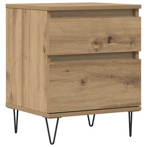 vidaXL Nattbord artisan eik 40x35x50 cm konstruert tre