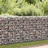 vidaXL Gabion med deksler galvanisert st&aring;l 100x20x100 cm