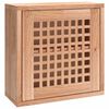 vidaXL Veggskap 42x18x42 cm heltre valn&oslash;tt