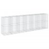vidaXL Gabionkurv med deksel 650x100x200 cm galvanisert jern