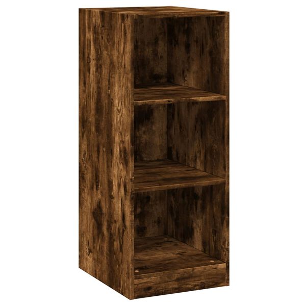 vidaXL Garderobe røkt eik 48x41x102 cm konstruert tre