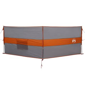 vidaXL Vindskjerm for camping grå og oransje 344x120 cm vanntett