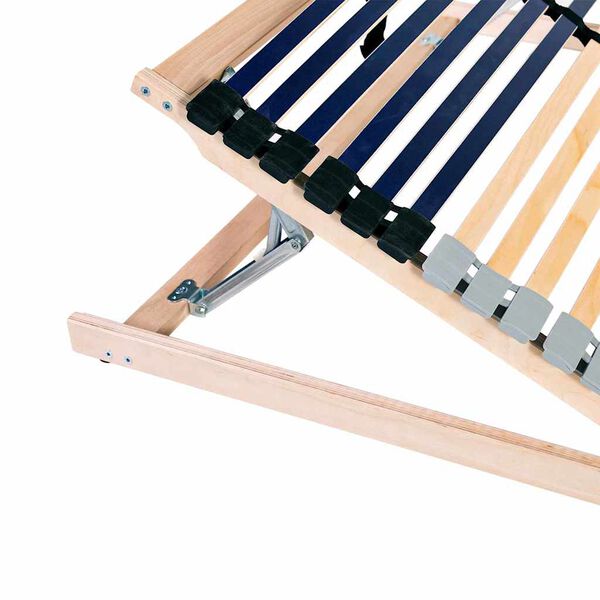 vidaXL Lamelbunn Brun 140 x 190 cm Massiv b&oslash;ketre