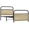 vidaXL Sengeramme uten madrass sonoma eik 100x190 cm konstruert tre