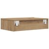 vidaXL TV-benk med LED-lys artisan eik 60x35x15,5 cm