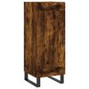 vidaXL Highboard r&oslash;kt eik 34,5x34x180 cm konstruert tre
