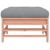 vidaXL Utendørs fotskammel med pute heltre douglas