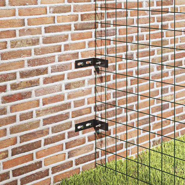 vidaXL Vegghj&oslash;rnekobling 10 sett antrasitt