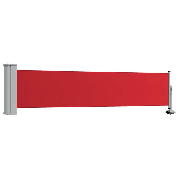 vidaXL Uttrekkbar sidemarkise 60x300 cm r&oslash;d