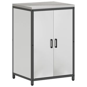 vidaXL Kj&oslash;kkenlagringsskap HATTEM S&oslash;lv 60 x 50 x 92 cm St&aring;l