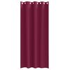 vidaXL M&oslash;rkleggende Gardiner med Ringer 2 pcs Vinr&oslash;d 260 x 140 cm