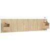 vidaXL Sengegavl med skap sonoma eik konstruert tre