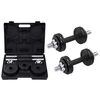 vidaXL Manualsett 15 kg 19 deler st&oslash;pejern