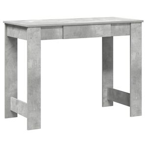 vidaXL Skrivebord betonggr&aring; 100x45x75 cm konstruert tre