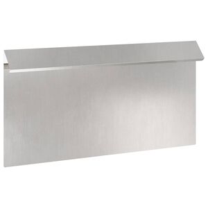 vidaXL Sneglenett 50 x 3,5 x 25 cm Rustfritt st&aring;l S&oslash;lv