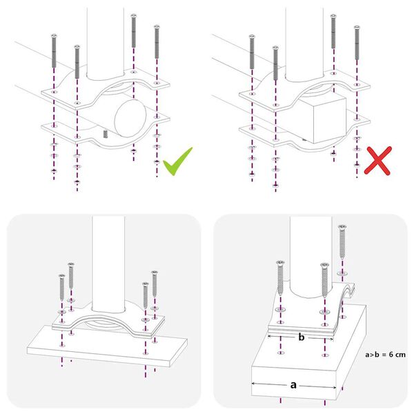 vidaXL Uttrekkbar sidemarkise 100 x 300 cm grå