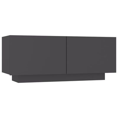 vidaXL Nattbord grå 100x35x40 cm sponplate