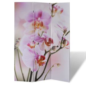 vidaXL Sammenleggbar romdeler 120x170 cm blomst