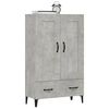 vidaXL Highboard betonggrå 70x31x115 cm konstruert tre